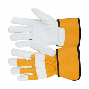 Gants de travail en cuir de qualité supérieure pour monteurs canadiens, résistants, en peau de mouton avec doublure en coton, antistatiques et de sécurité - Product Image 4