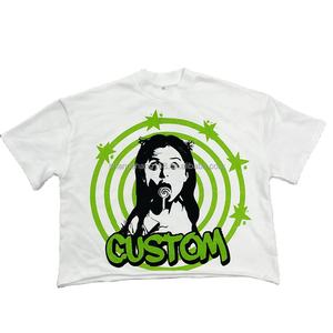 Camiseta Personalizada de Estilo Urbano, 100% Algodón, Corte Holgado, Gruesa, con Dobladillo sin Rematar, Estampado DTG, Diseño Jumbo para Hombre - Product Image 1