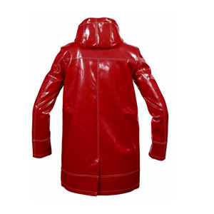 Manteau long unisexe en PVC imperméable de qualité supérieure, style urbain, toutes saisons, pour l'hiver - Product Image 5
