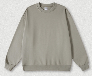 เสื้อสเวตเชิ้ตคุณภาพสูง ราคาโรงงาน OEM ผ้าเทอร์รี่บุซับใน กันลม น้ำหนัก 370 กรัม เสื้อพูลโอเวอร์ลำลองแฟชั่นสำหรับฤดูใบไม้ผลิ เสื้อสเวตเชิ้ตบุขนสำหรับผู้ชาย - Product Image 4
