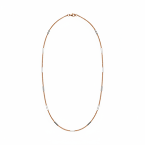 Collier chaîne minimaliste en or rose 18 carats massif, unisexe, élégant, cadeau quotidien, bijoux - Product Image 5