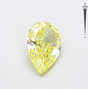Diamante Cultivado en Laboratorio con Certificación IGI, Corte Pera Modificado de 1.04 CT, Color Amarillo Fantasía, Claridad VVS2, CVD LG 800633902 para Joyería ROYAL - Product Image 2