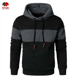 Sweat-shirts personnalisés avec logo pour hommes, 100% coton molletonné respirant, design hiver ODM OEM, design à panneaux - Product Image 1