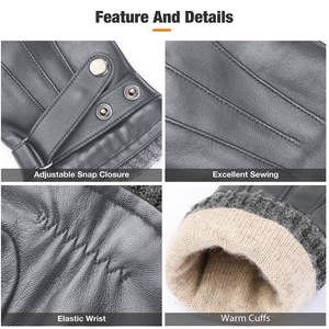 Guantes de cuero transpirables de último diseño, con costuras de alta calidad, tacto ultra suave, para hombre y mujer. - Product Image 4