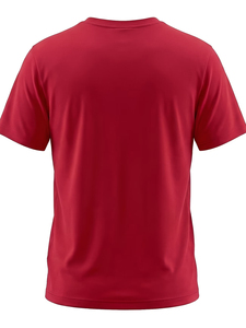 Camiseta Deportiva de Secado Rápido, Corte Regular, Cuello Redondo, Tejido de Poliéster con Logotipo Frontal, Calidad Superior, Azul, Manga Corta para Hombre - Product Image 6