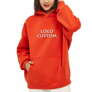 Sudadera con Capucha Extra Grande para Mujer, Color Blanco Sólido, 100% Algodón Tejido, Transpirable, con Logotipo Personalizado Estampado en la Parte Delantera, Estilo Urbano Otoñal - Product Image 5