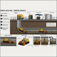 Robot de dragage de canaux de drainage autopropulsé en acier inoxydable 316, haute capacité, télécommande sans fil pour talus