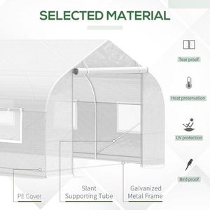 20 'X 10' X 7 'giardino Walk-In serra casa calda in colore verde - Product Image 4