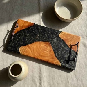 Plateau de service décoratif en résine et bois fait main, très demandé, pour la maison, la table à manger, la cuisine, le restaurant, l'hôtel et les cadeaux, en vente - Product Image 6
