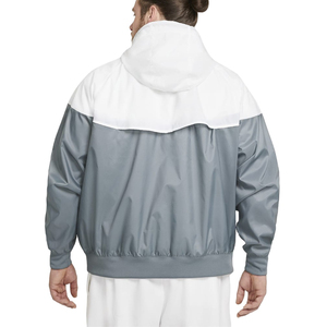 <b>Men's</b> Eco-Friendly Nylon/Cotton Color Block Winter Casual Stand Collar Bomber <b>Jacket</b> Zip-Up Hooded <b>Lightweight</b> Waterproof - Product Image 3