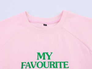 Camiseta con gráfico de texto My Favourite Color Is Playa para mujer, 2026, color rosa bebé, manga corta, estampado verde, informal, de verano, HD - Product Image 2