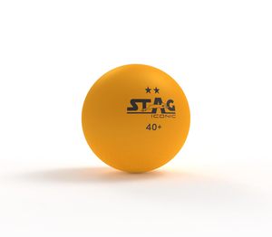 Pelotas de Tenis de Mesa de Plástico Stag Iconic de 2 Estrellas para Entrenamiento y Torneos, Logotipo Personalizado para Juego Recreativo, Paquete de 12 - Product Image 2