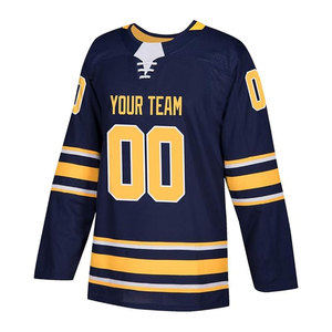 เสื้อฮอกกี้น้ำแข็งแบบสั่งทำพิเศษสำหรับผู้ชาย ไซส์พลัส พร้อมชื่อและหมายเลข ดีไซน์เฉพาะตัว ผลิตจากโพลีเอสเตอร์ 100% บริการ OEM สำหรับทีมที่ต้องการปรับแต่ง - Product Image 1