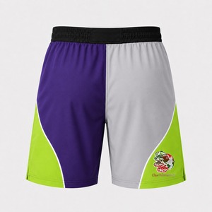 Wholesale Plain MMA Shorts Stretchy Polyester Spandex High Quality Fight Training Wear Comfortable printed MMA Shorts - Product Image 4
