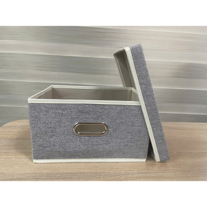 MA49GR Foldable 45x35x24cm Fabric Storage <b>Box</b> 1.3kg for Organizing Clothing Toys & Accessories in <b>Wardrobe</b> or Living Room - Product Image 2
