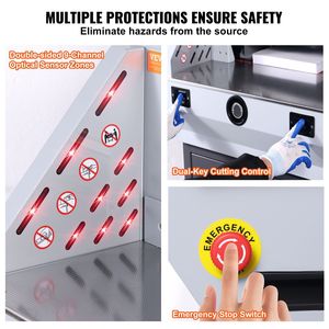 Cortadora de Papel Eléctrica de Alta Resistencia, Ancho de Corte de 19 Pulgadas/482,6 mm, Grosor de Corte de 3,14 Pulgadas/80 mm - Product Image 5