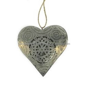 Étoile décorative suspendue en fer avec finition argentée pour la décoration de la maison et autres décorations de Noël - Product Image 4