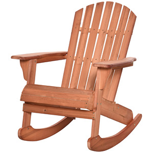 Teak Wood Traditional <b>Rocking</b> Garden <b>Chair</b> with Natural Color Comfortable for Villa Use - Product Image 2