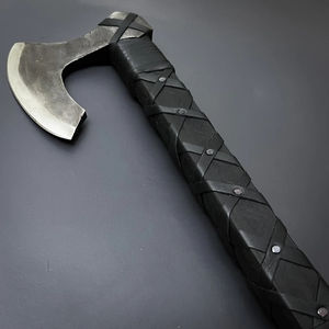Hacha Estilo Vikingo Forjada a Mano, Herramienta para Exteriores de Estilo Nórdico, Hacha Inspirada en los Vikingos con Mango de Madera - Product Image 6