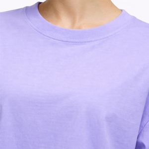 Camiseta de color liso personalizada para mujer, manga corta, tela suave, informal, holgada, ligera, para hombre - Product Image 4