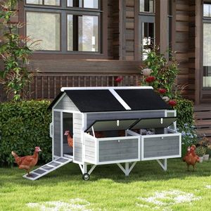 Robusto Pollaio in Acciaio con Design a Rete per l'Allevamento di Polli - Product Image 1