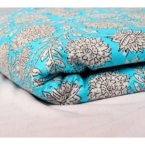 Tela de Algodón 100% Estampada a Mano con Diseños Tradicionales Indios, Prendas y Textiles Hechos por Artesanos en Muchos Colores - Product Image 2