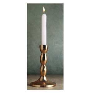 Bougie de Noël en forme de cône en aluminium doré en spirale, fabrication artisanale, vente chaude, décoration festive pour le salon, mariage, maison - Product Image 2