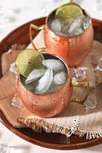 Hammered copper mug set amber rainforest drink cups reusable premium beverage serving mugs durable finish - Product Image 3