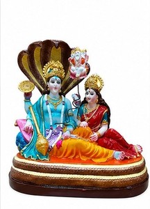 Estatua de Mármol de Vishnu y Lakshmi, Figura Religiosa de Piedra Pulida, Decoración para el Hogar o Templo - Product Image 5