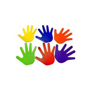 Marque à main TPR jouet éducatif pour enfants, signe d'indication d'entraînement sportif, paume de main - Product Image 1