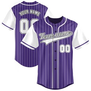Everyday Wear and Outdoor Activities Athletic <b>Baseball</b> Jersey with Button Down Front and Relaxed Streetwear Fit - Product Image 1