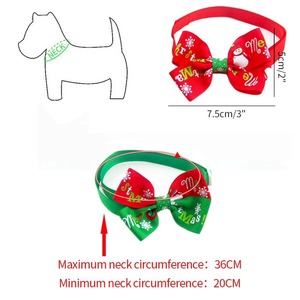 Pet <b>Christmas</b> Bow Tie Adjustable Xmas <b>Dog</b> Cat Bowtie <b>Collar</b> Accessories For Small <b>Dog</b> Cat Festival Party Decor Cat holiday bow - Product Image 3