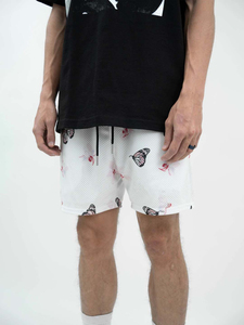 Pantalones Cortos Deportivos de Malla Personalizados, Estilo Vintage Moderno, Diseño de Cintura Alta, Atuendo de Verano a la Moda, Cómodos para Unisex - Product Image 6