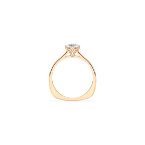 Bagues de fiançailles et de mariage REYES certifiées IGI en or massif 14 carats, diamant de laboratoire taille ronde 1,01 carat, pour femmes, bijoux fins - Product Image 6