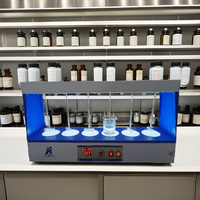Amaze Lab Digital Flocculator Four/Six Jar Apparatus Electric Stirrer LED Display Conductivity 0-100 S/cm TDS 0-100 G/L AI-FL pH