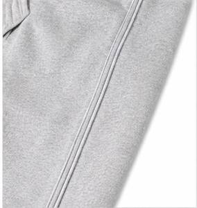 Ensemble de sweat-shirt à capuche gris pour homme, coupe classique, en coton French Terry, fermeture éclair, vêtements décontractés d'automne, design avec poche - Product Image 4