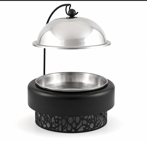 Premium Metal <b>Chafing</b> <b>Dish</b> Food Warmer Serving Bowl with Dome Lid for <b>Buffet</b> Catering Hotel Restaurant Tabletop Dining <b>Set</b> - Product Image 3