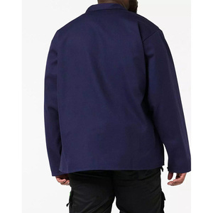 Heavy Duty FR Cotton Welding <b>Jacket</b> Flame Retardant Treated Industrial Safety Body Protection Construction <b>Worker</b> - Product Image 2