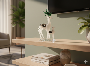 Figurines de cerf et de lion en verre faites à la main, décoration de luxe pour la maison, cadeau, objet de décoration pour mariage, anniversaire, Saint-Valentin, export, présentation sur table - Product Image 5