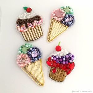 Elegante Broche Bordado a Mano con Cuentas para Amantes de la Moda, Broche Artístico con Bordado Floral y Adornos de Cuentas Finas - Product Image 4