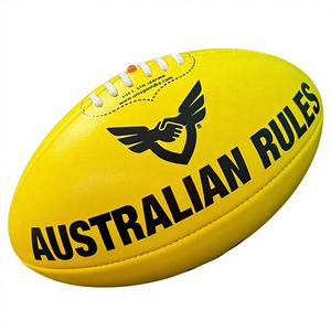 Ballon de football australien UNISPO UNI AFL 10A taille 5, fabriqué en mousse PVC, durable, haute rétention d'air, 420g - Product Image 1