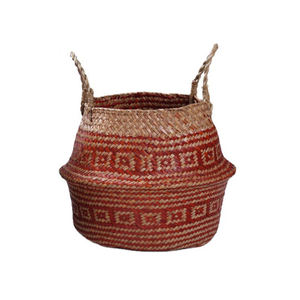 Panier en jonc de mer personnalisé, fait main, naturel, écologique, tressé, pour rangement et décoration intérieure, fournisseur en gros - Product Image 6