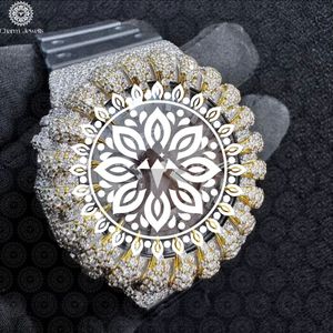 Montre de luxe pour homme Charm Jewells, mouvement mécanique analogique, lunette en or et diamants, boîtier en acier inoxydable de 40 mm, cadran en verre, automatique - Product Image 4