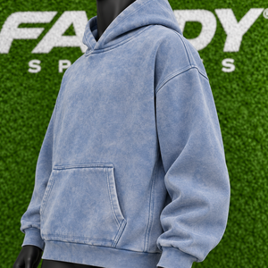 Sudadera con Capucha Unisex Oversize de Algodón Pesado con Lavado Ácido, Estilo Streetwear Personalizable - Product Image 6