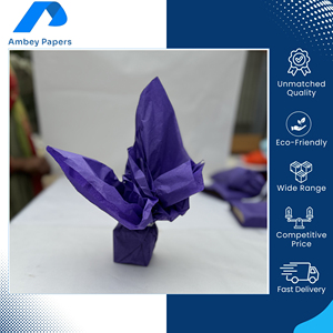 Globally Bulk Supply High Brightness Customizable Solid Color Gift <b>Tissue</b> <b>Paper</b>-Smooth Finish Wood Pulp Recyclable <b>Wrapping</b> - Product Image 4