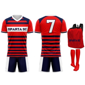 Camisetas de Fútbol Personalizadas para Hombre, Impresión Digital Frontal, Cuello en V, Manga Corta, 100% Poliéster Elástico, Transpirable, Alta Calidad, Todas las Temporadas - Product Image 1