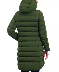 Manteau d'hiver long matelassé de qualité supérieure Solid Trader Deluxe, texture lisse, parka longue pour femme - Product Image 4