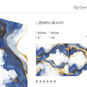 Carreaux de surface haute brillance dynamiques 800x1600 1200x1800 750x1500 mm, conçus pour des espaces élégants avec une apparence lisse et radieuse - Product Image 1