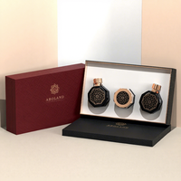 Bouteille de parfum de luxe vide et ensemble de bocaux Bakhoor nouveau design avec boîte d'emballage personnaliser la couleur et le logo