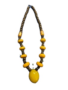 Joyería de moda de diamantes de imitación de resina Multicolor hecha a mano de La India collares de cuentas de alta calidad con patrón de bloqueo lindo para fiestas - Product Image 3